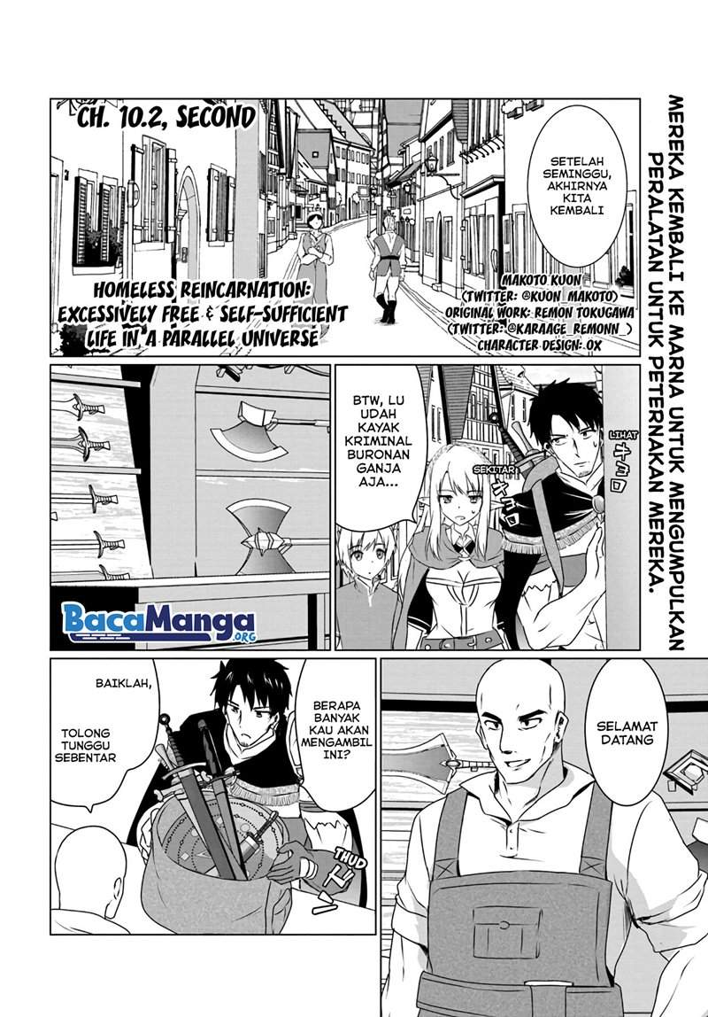 Homeless Tensei: Isekai De Jiyuu Sugiru Majutsu Jisoku Seikatsu Chapter 10.2 - halaman 2