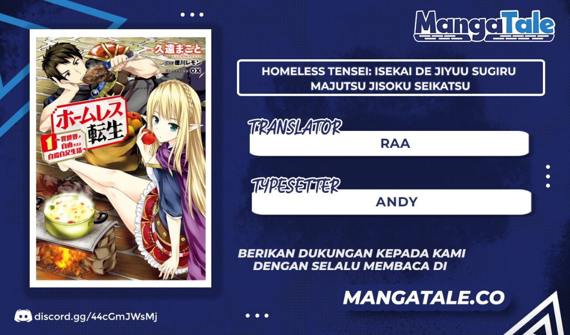 Homeless Tensei: Isekai De Jiyuu Sugiru Majutsu Jisoku Seikatsu Chapter 16.1 - halaman 1