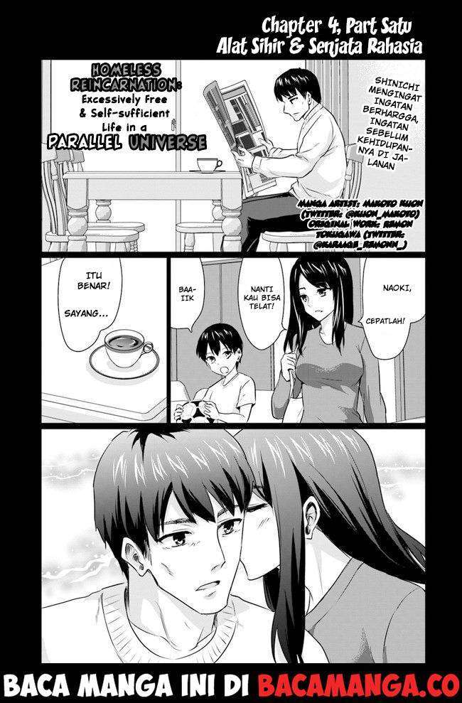 Homeless Tensei: Isekai De Jiyuu Sugiru Majutsu Jisoku Seikatsu Chapter 4.1 - halaman 1