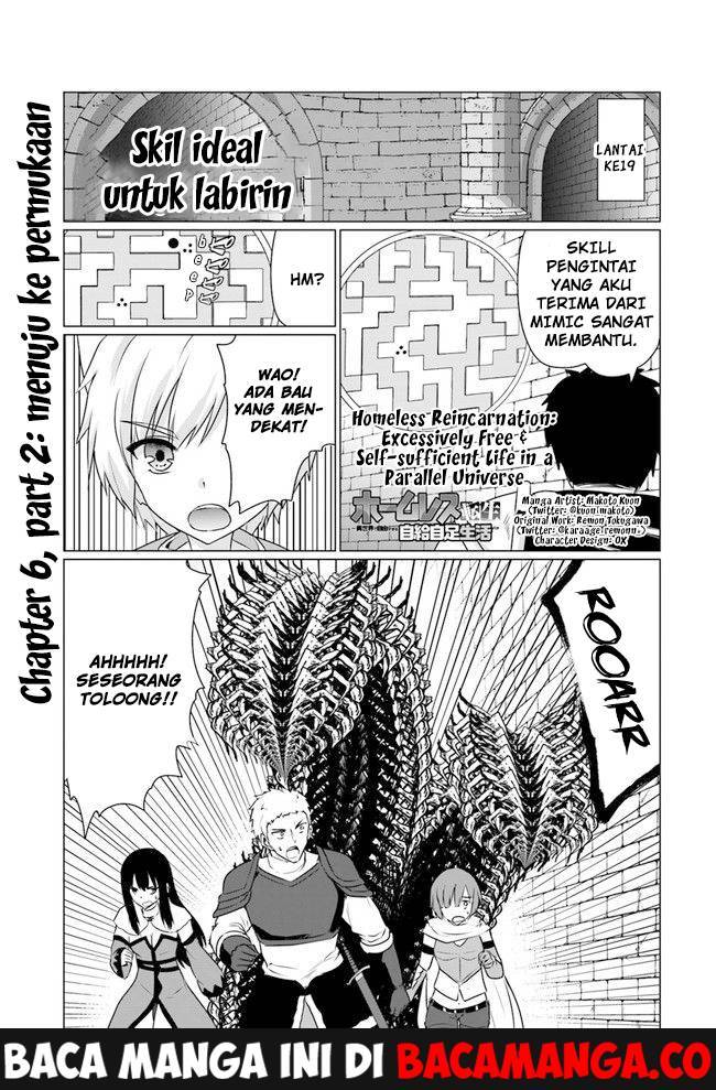 Homeless Tensei: Isekai De Jiyuu Sugiru Majutsu Jisoku Seikatsu Chapter 6.2 - halaman 1