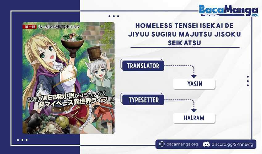 Homeless Tensei: Isekai De Jiyuu Sugiru Majutsu Jisoku Seikatsu Chapter 9.1 - halaman 1