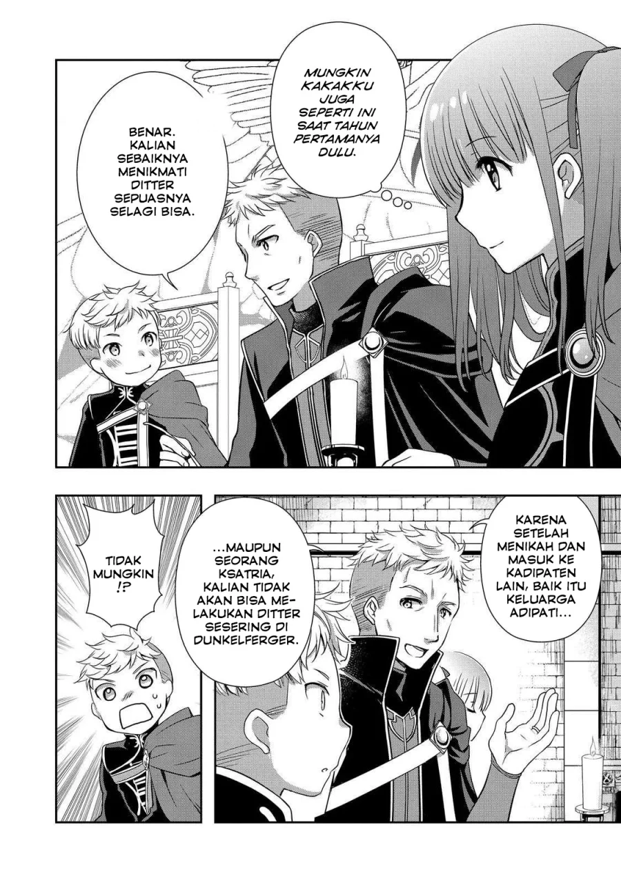 Honzuki no Gekokujou: Hannerōre no Kizoku-in Gonensei Ichi – Koishite Mitai O’hime-sama Chapter 4 - halaman 2