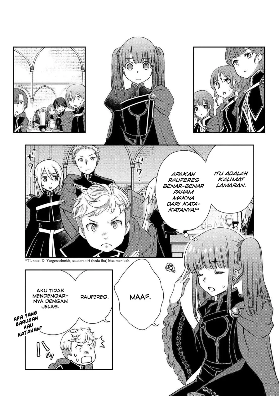 Honzuki no Gekokujou: Hannerōre no Kizoku-in Gonensei Ichi – Koishite Mitai O’hime-sama Chapter 4 - halaman 6