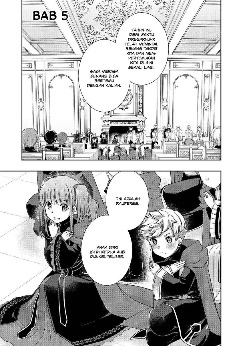 Honzuki no Gekokujou: Hannerōre no Kizoku-in Gonensei Ichi – Koishite Mitai O’hime-sama Chapter 5 - halaman 1