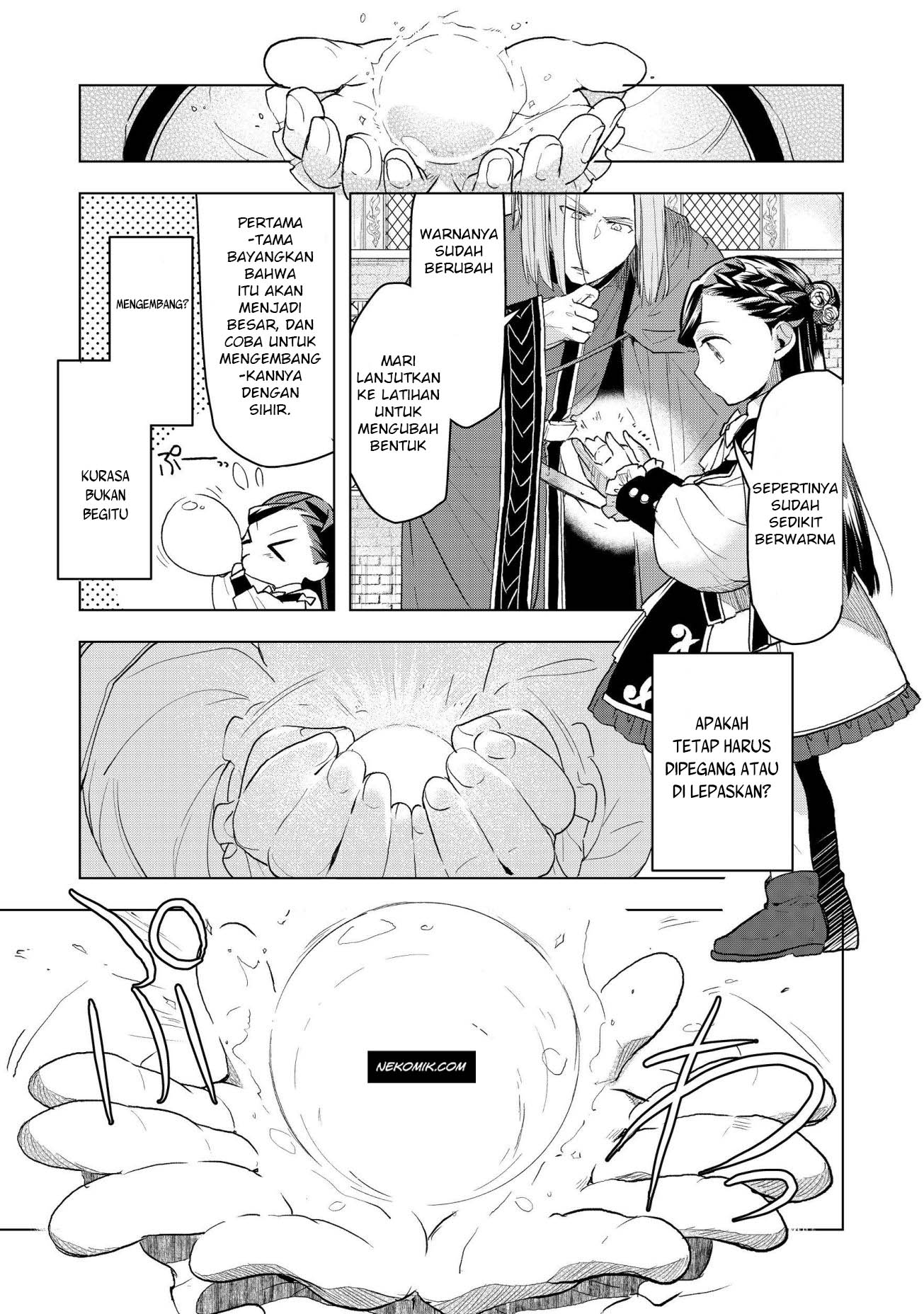 Honzuki no Gekokujou: Shisho ni Naru Tame ni wa Shudan wo Erandeiraremasen Dai 3-bu - Ryouchi ni Hon wo Hirogeyou! Chapter 12 - halaman 7