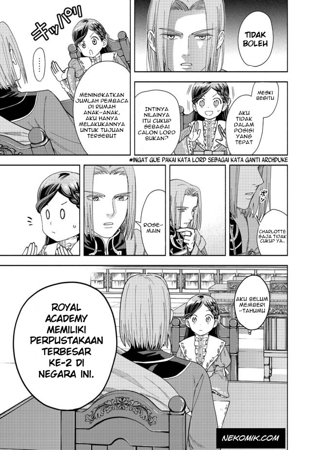 Honzuki no Gekokujou: Shisho ni Naru Tame ni wa Shudan wo Erandeiraremasen Dai 4-bu - Kizokuin no Toshokan wo Sukuitai! Chapter 1 - halaman 66