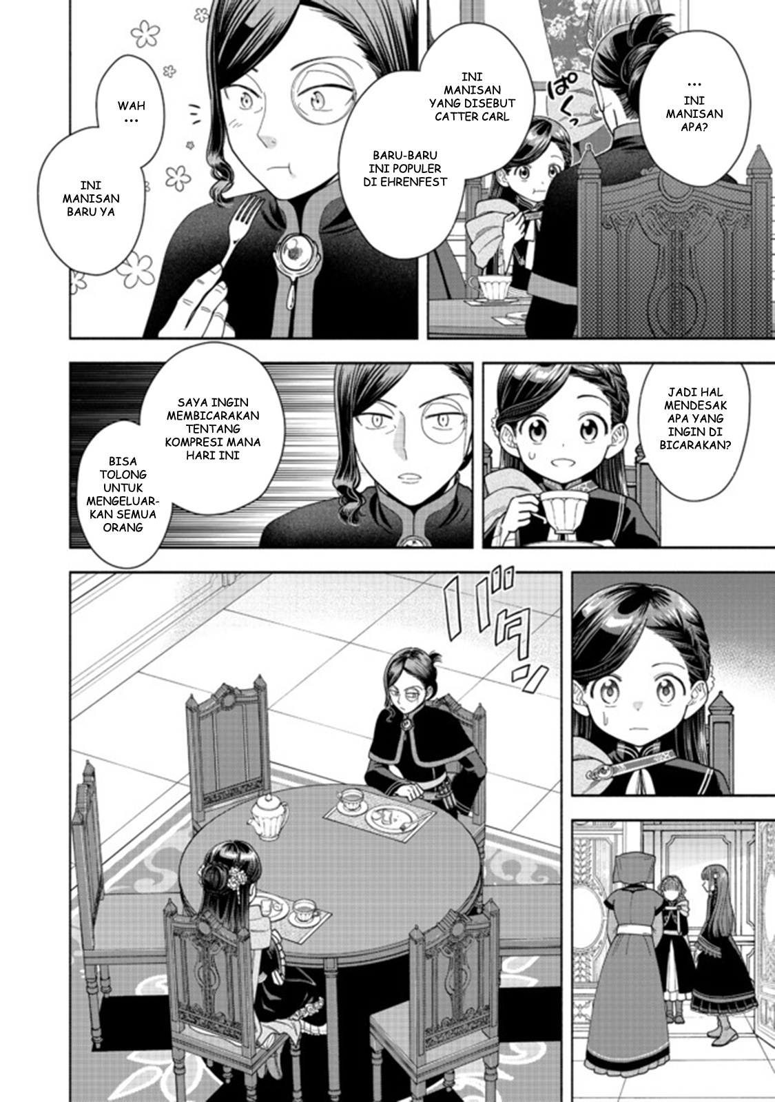 Honzuki no Gekokujou: Shisho ni Naru Tame ni wa Shudan wo Erandeiraremasen Dai 4-bu - Kizokuin no Toshokan wo Sukuitai! Chapter 10 - halaman 23