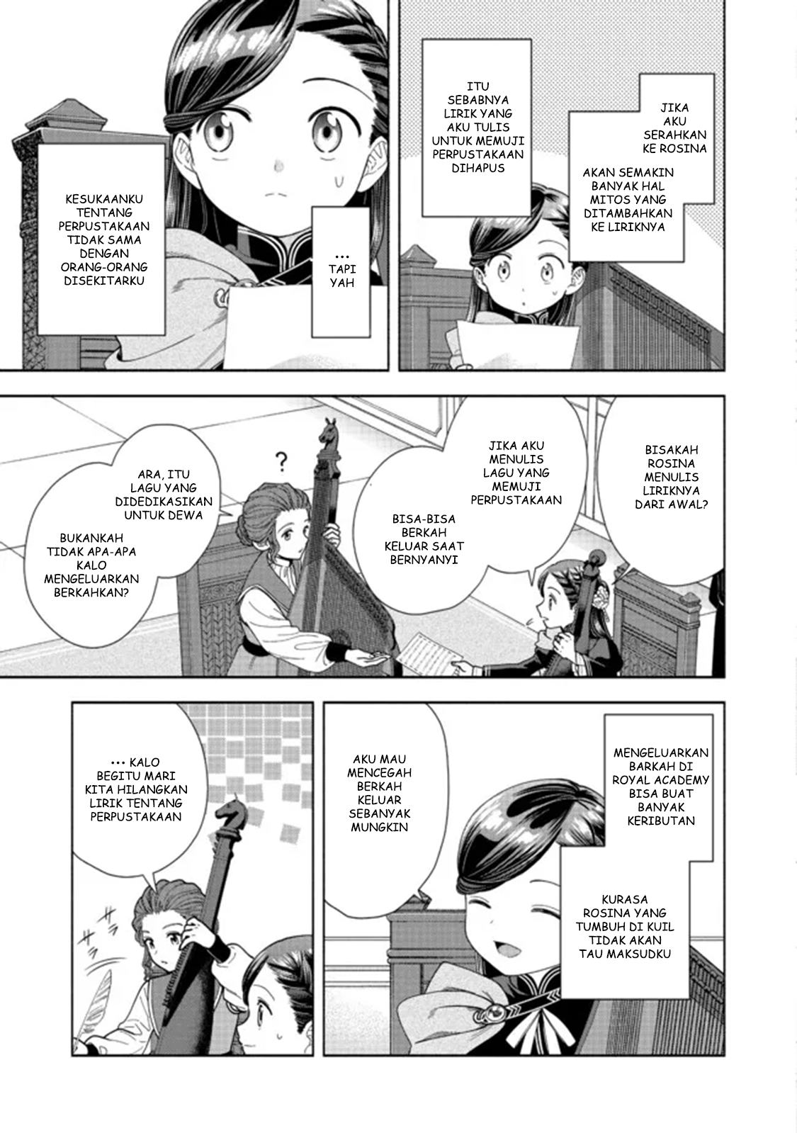 Honzuki no Gekokujou: Shisho ni Naru Tame ni wa Shudan wo Erandeiraremasen Dai 4-bu - Kizokuin no Toshokan wo Sukuitai! Chapter 13 - halaman 28