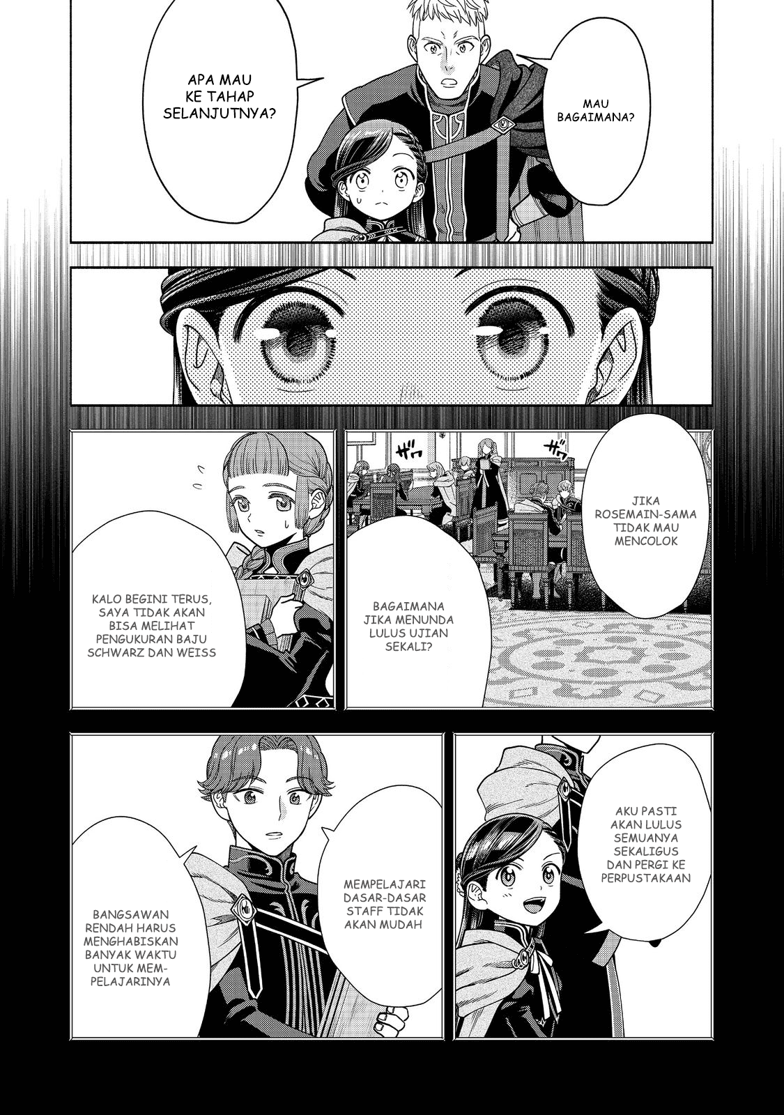 Honzuki no Gekokujou: Shisho ni Naru Tame ni wa Shudan wo Erandeiraremasen Dai 4-bu - Kizokuin no Toshokan wo Sukuitai! Chapter 18 - halaman 30