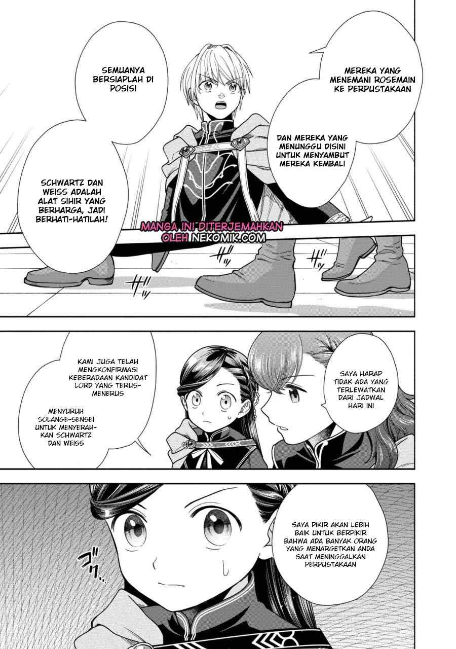 Honzuki no Gekokujou: Shisho ni Naru Tame ni wa Shudan wo Erandeiraremasen Dai 4-bu - Kizokuin no Toshokan wo Sukuitai! Chapter 25 - halaman 4
