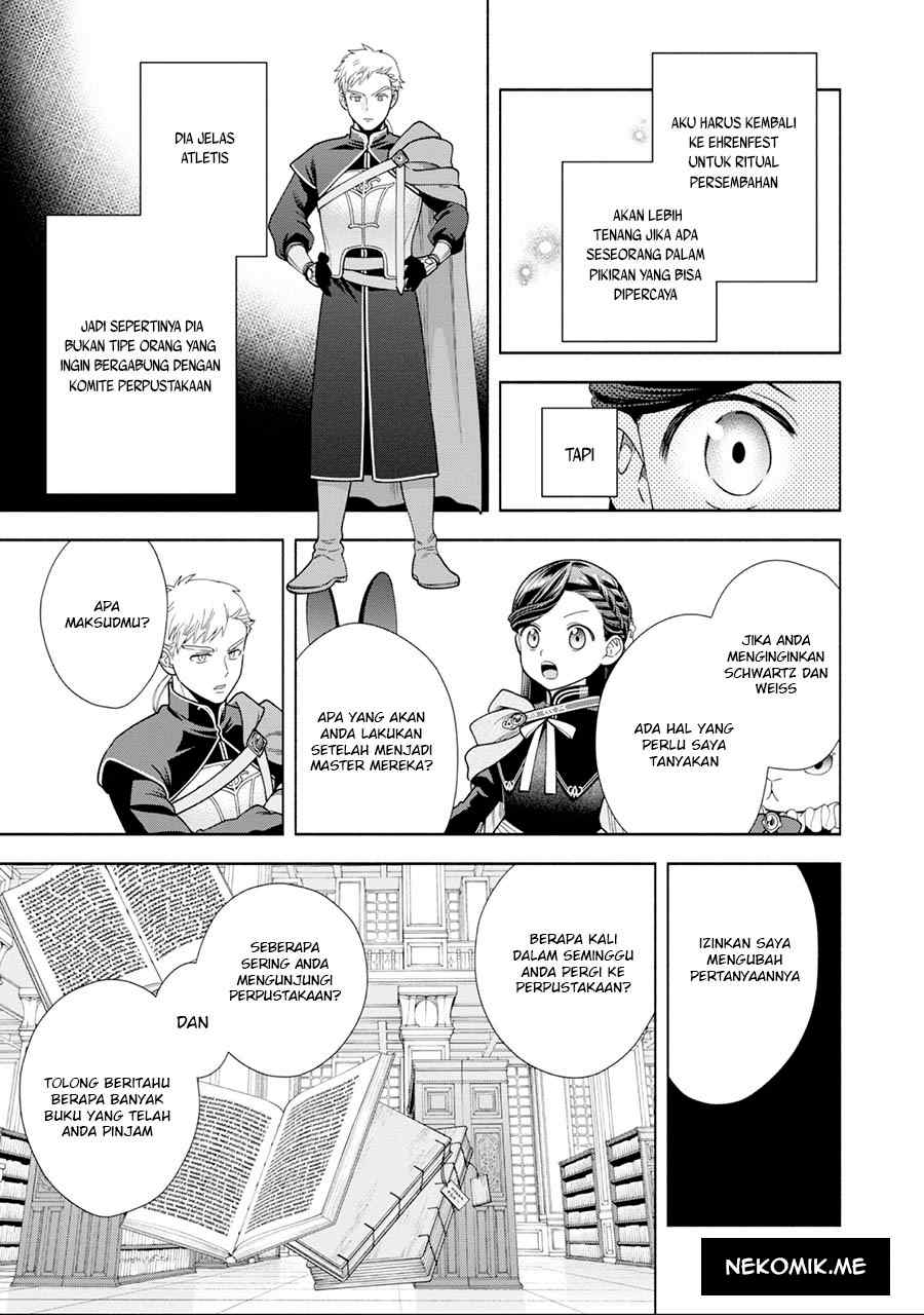 Honzuki no Gekokujou: Shisho ni Naru Tame ni wa Shudan wo Erandeiraremasen Dai 4-bu - Kizokuin no Toshokan wo Sukuitai! Chapter 26 - halaman 18