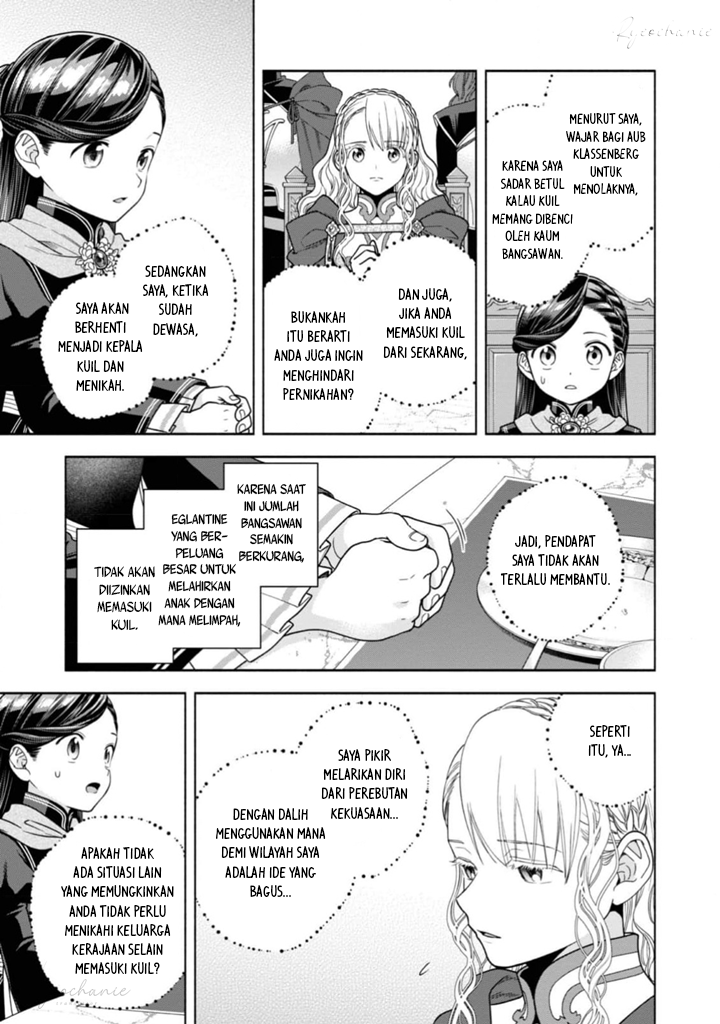 Honzuki no Gekokujou: Shisho ni Naru Tame ni wa Shudan wo Erandeiraremasen Dai 4-bu - Kizokuin no Toshokan wo Sukuitai! Chapter 34 - halaman 22