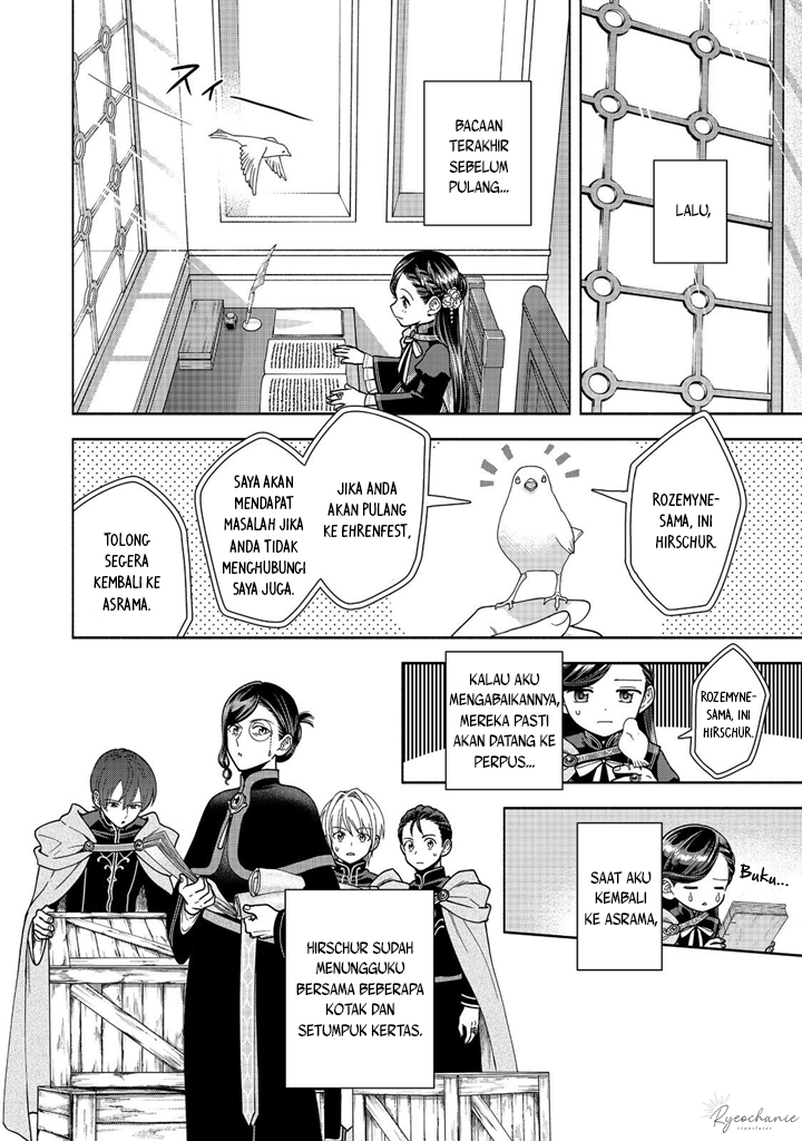 Honzuki no Gekokujou: Shisho ni Naru Tame ni wa Shudan wo Erandeiraremasen Dai 4-bu - Kizokuin no Toshokan wo Sukuitai! Chapter 37 - halaman 9