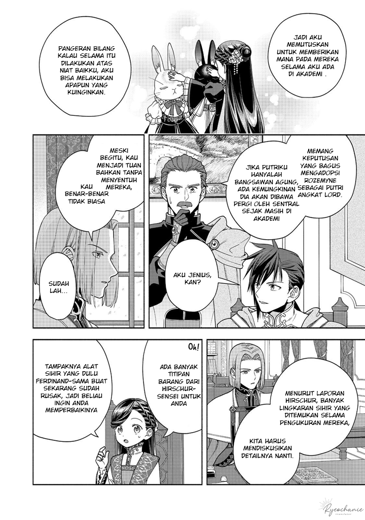 Honzuki no Gekokujou: Shisho ni Naru Tame ni wa Shudan wo Erandeiraremasen Dai 4-bu - Kizokuin no Toshokan wo Sukuitai! Chapter 38 - halaman 5