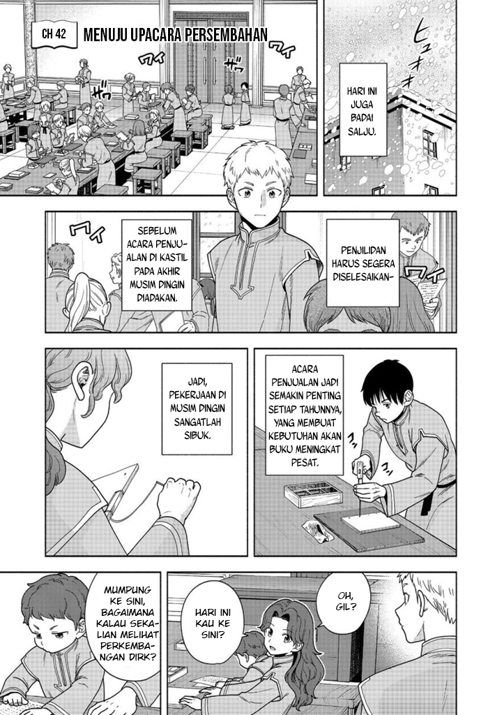 Honzuki no Gekokujou: Shisho ni Naru Tame ni wa Shudan wo Erandeiraremasen Dai 4-bu - Kizokuin no Toshokan wo Sukuitai! Chapter 42 - halaman 2