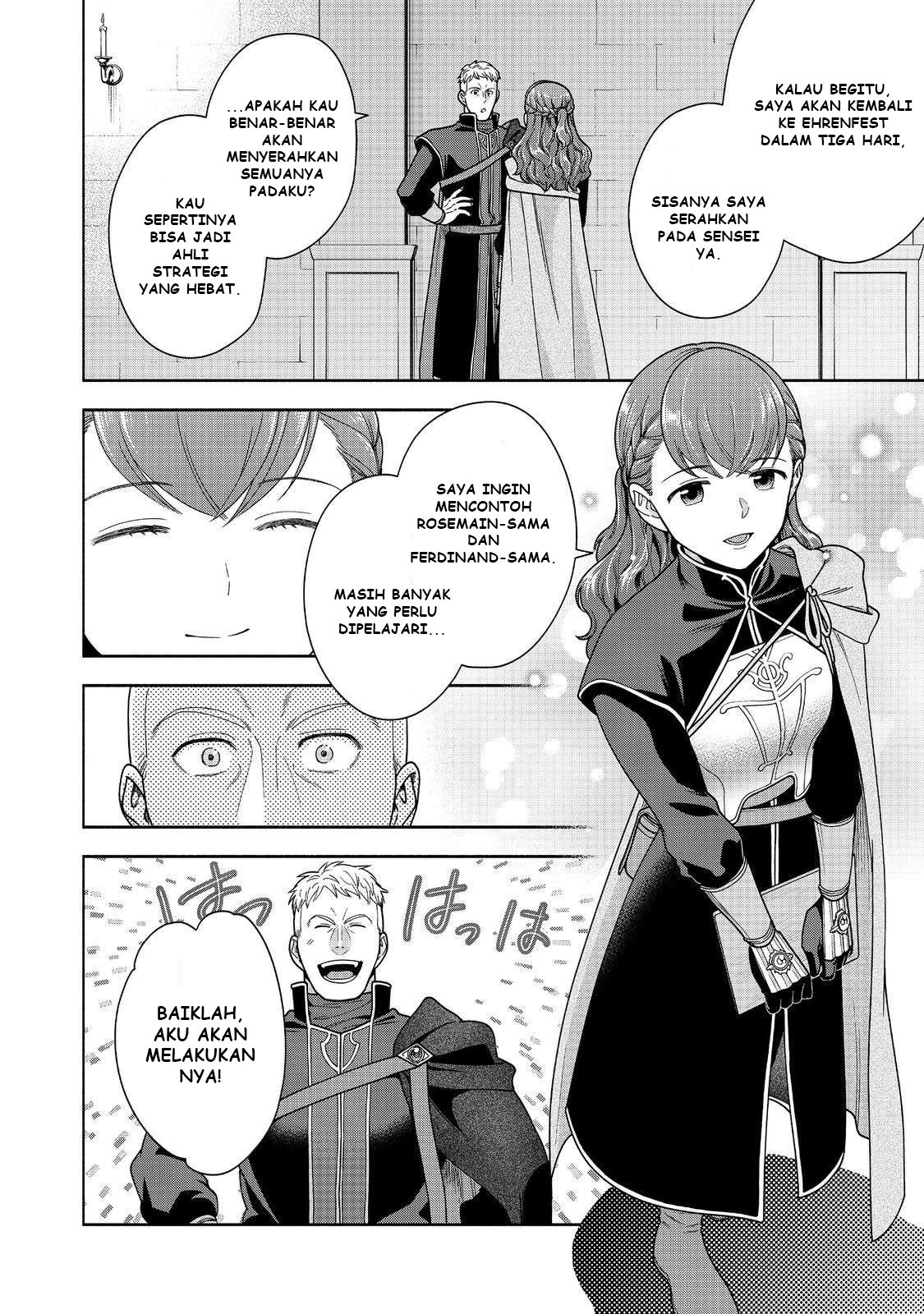 Honzuki no Gekokujou: Shisho ni Naru Tame ni wa Shudan wo Erandeiraremasen Dai 4-bu - Kizokuin no Toshokan wo Sukuitai! Chapter 44 - halaman 13