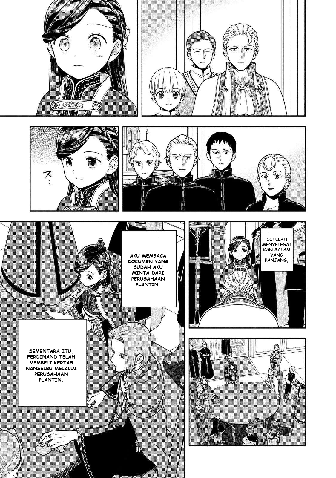 Honzuki no Gekokujou: Shisho ni Naru Tame ni wa Shudan wo Erandeiraremasen Dai 4-bu - Kizokuin no Toshokan wo Sukuitai! Chapter 48 - halaman 12
