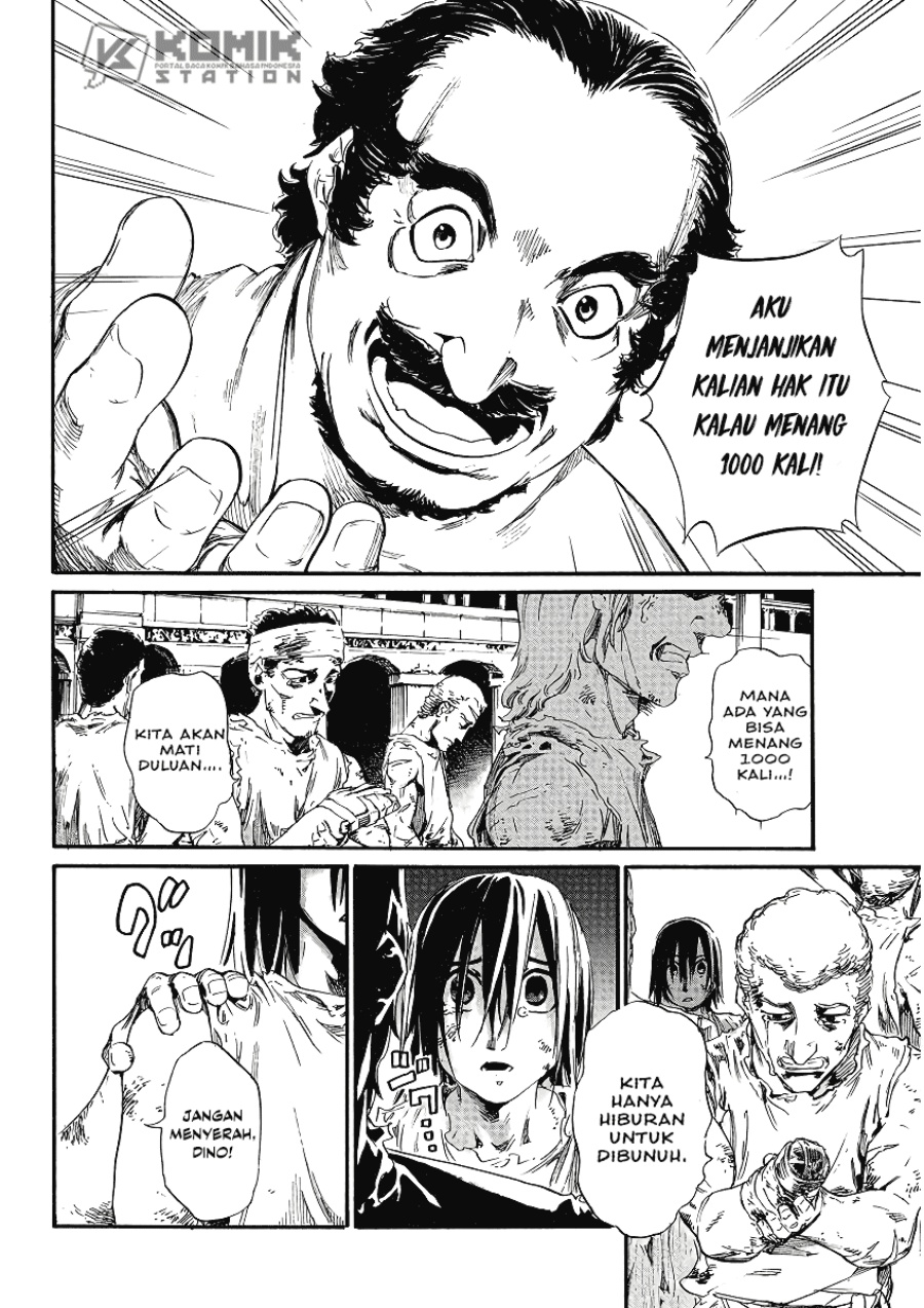 Horyo Eiyuu: Sute koma ni sareta Kendo wa Tekikoku de Nariagaru Chapter 1 - halaman 11