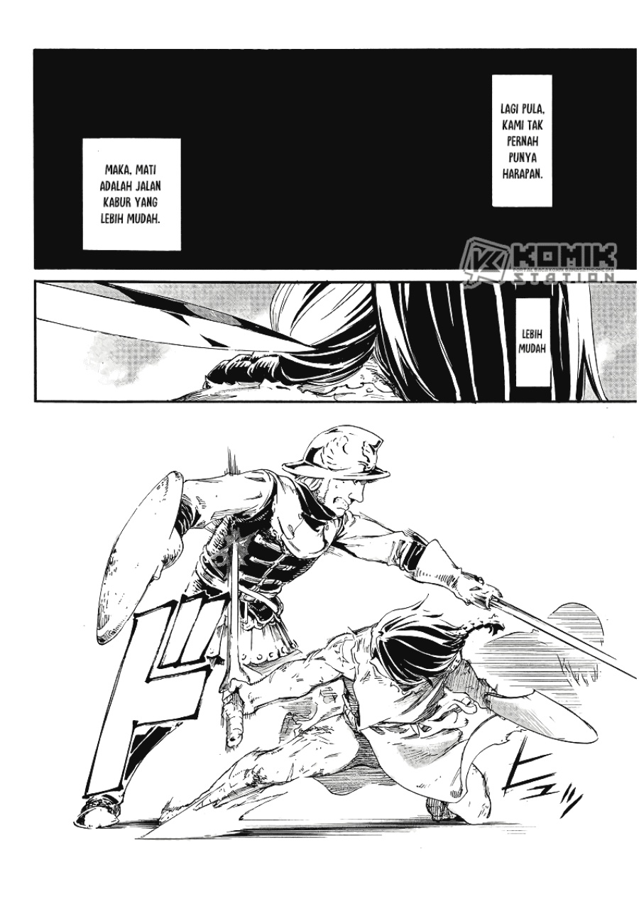 Horyo Eiyuu: Sute koma ni sareta Kendo wa Tekikoku de Nariagaru Chapter 1 - halaman 27