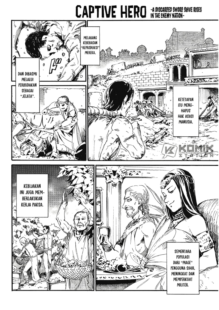 Horyo Eiyuu: Sute koma ni sareta Kendo wa Tekikoku de Nariagaru Chapter 1 - halaman 7
