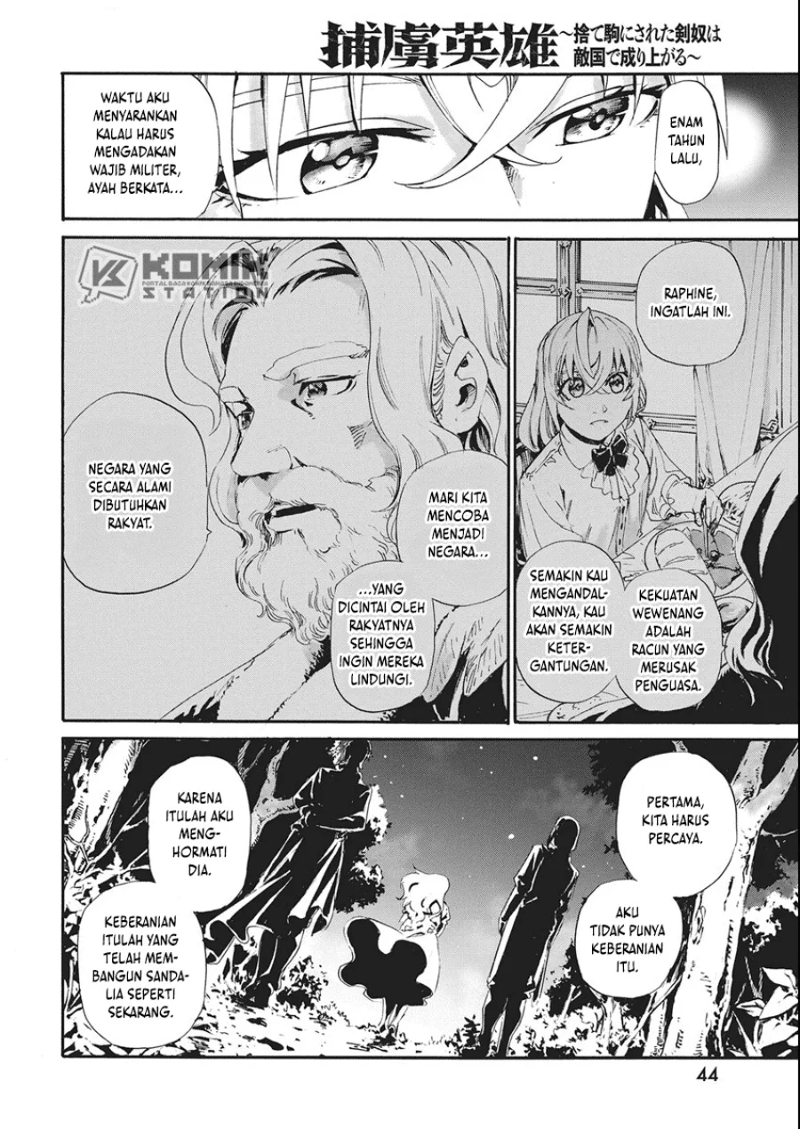 Horyo Eiyuu: Sute koma ni sareta Kendo wa Tekikoku de Nariagaru Chapter 6 - halaman 15