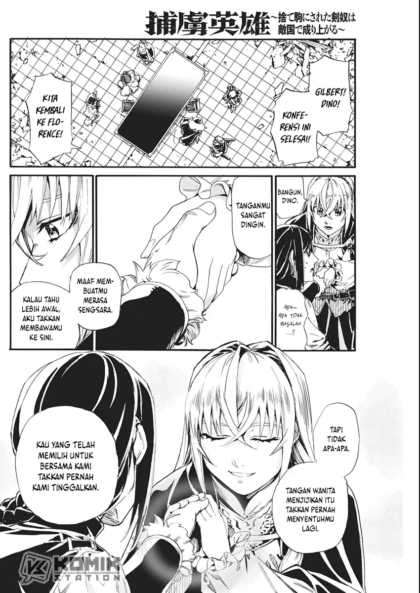 Horyo Eiyuu: Sute koma ni sareta Kendo wa Tekikoku de Nariagaru Chapter 7 - halaman 15