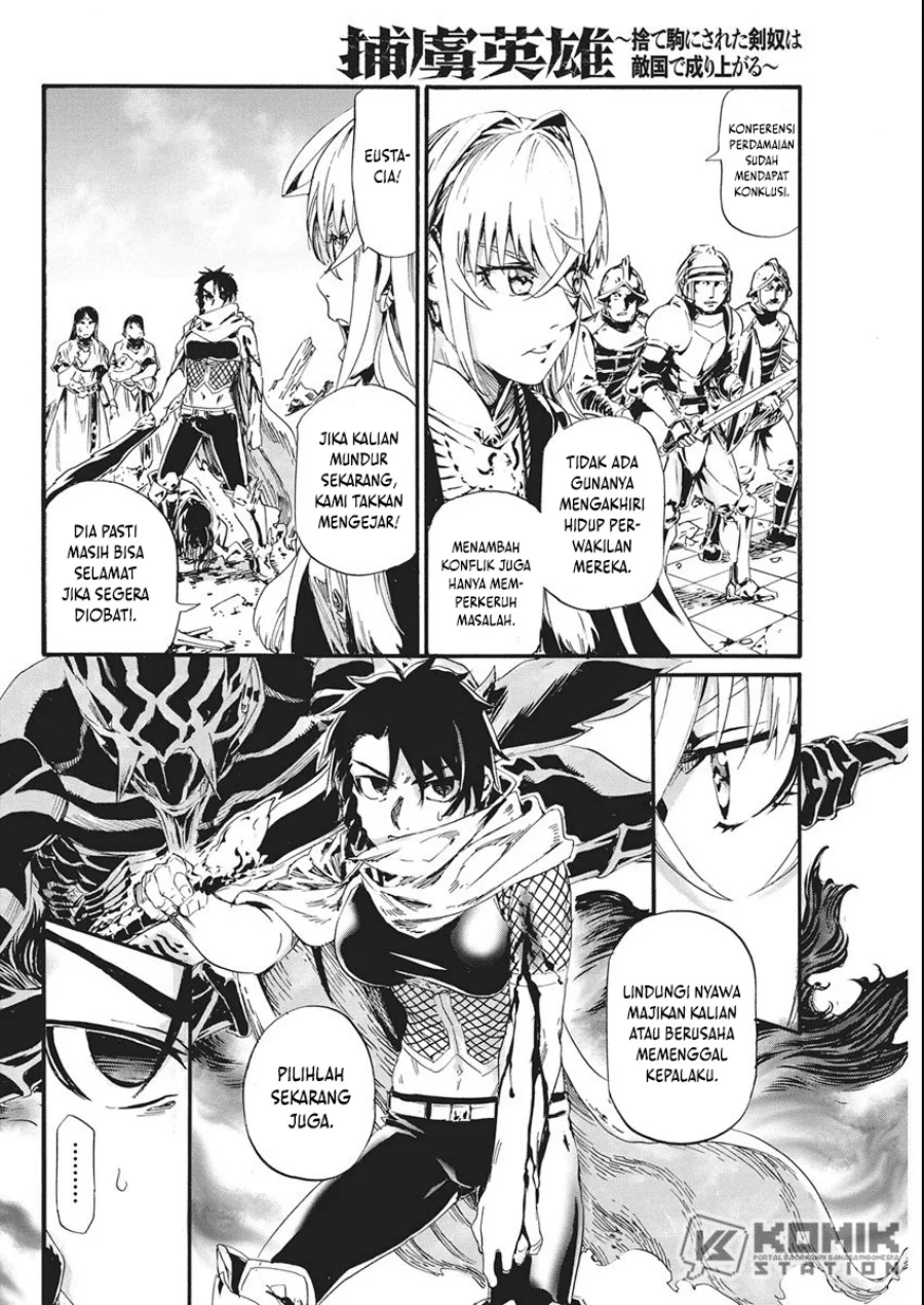Horyo Eiyuu: Sute koma ni sareta Kendo wa Tekikoku de Nariagaru Chapter 8 - halaman 7
