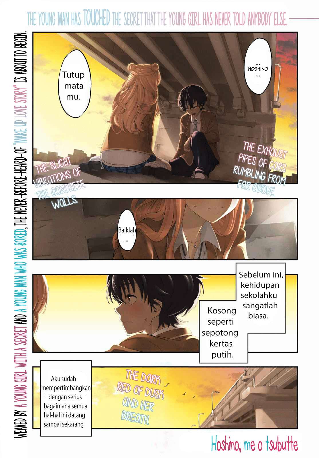Hoshino, Me o Tsubutte Chapter 1 - halaman 3