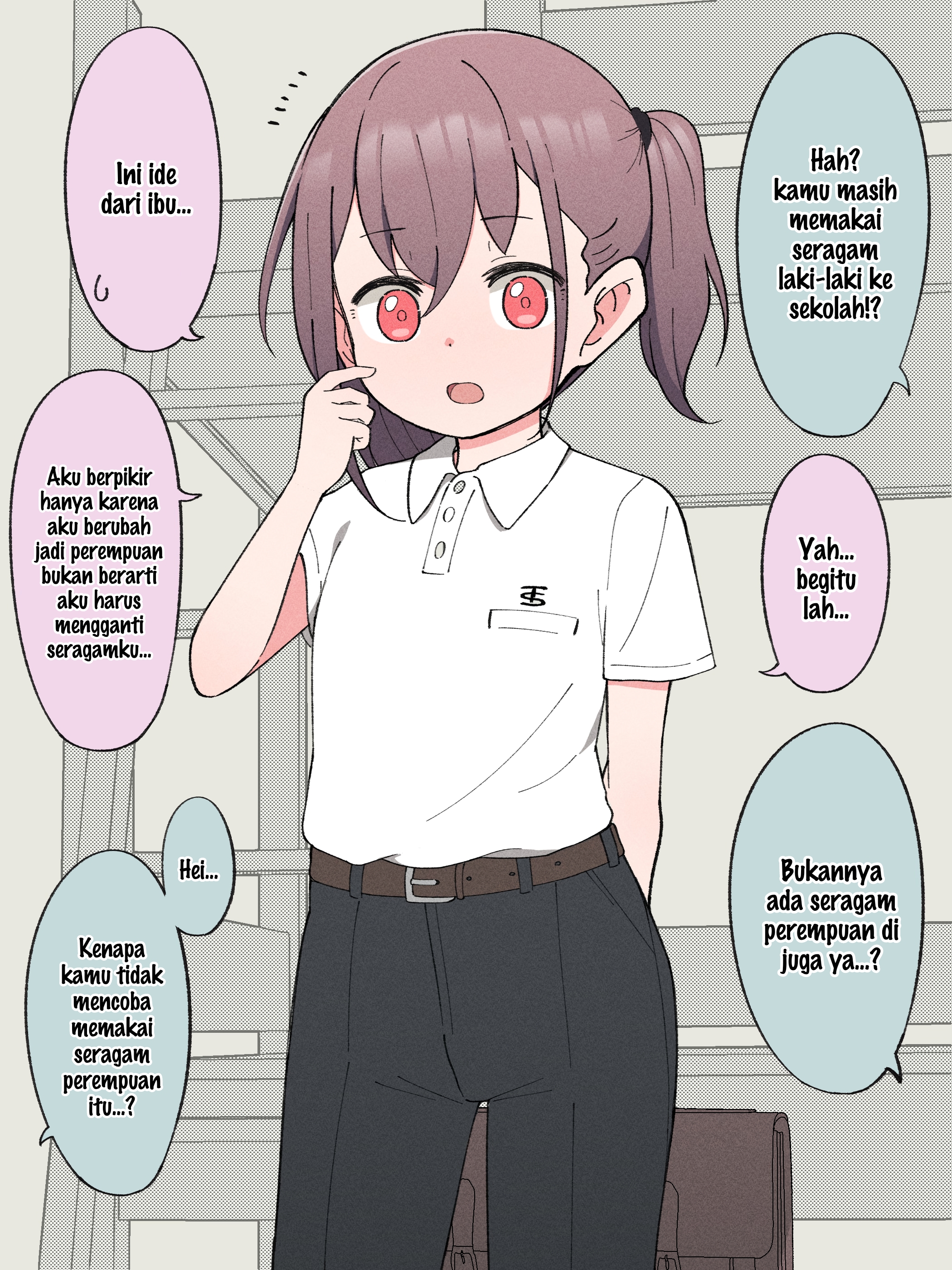 How the Little Brother Who Turned Into a Girl Became His Big Brother's Girlfriend. Chapter 17 - halaman 1