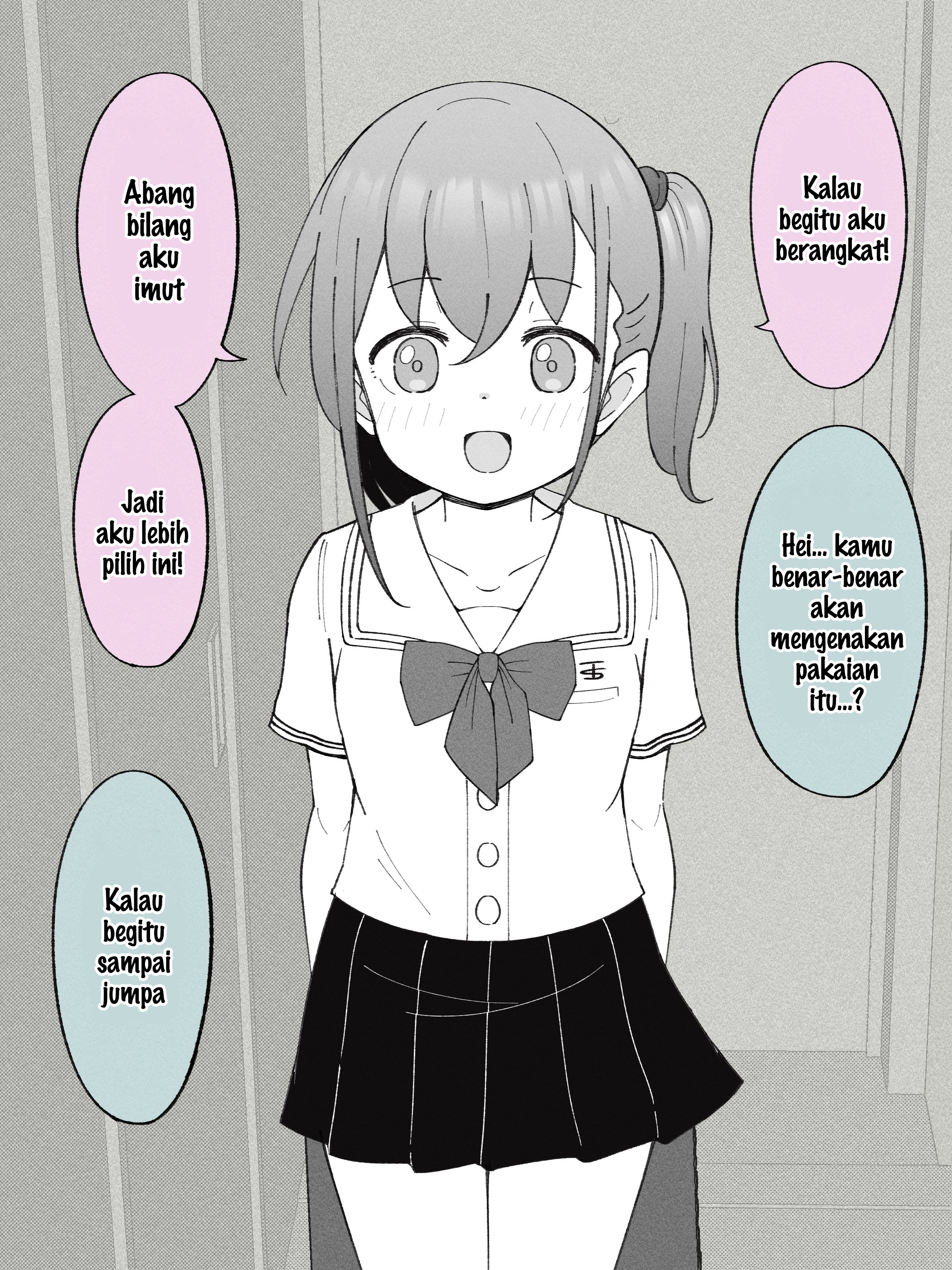 How the Little Brother Who Turned Into a Girl Became His Big Brother's Girlfriend. Chapter 18 - halaman 1