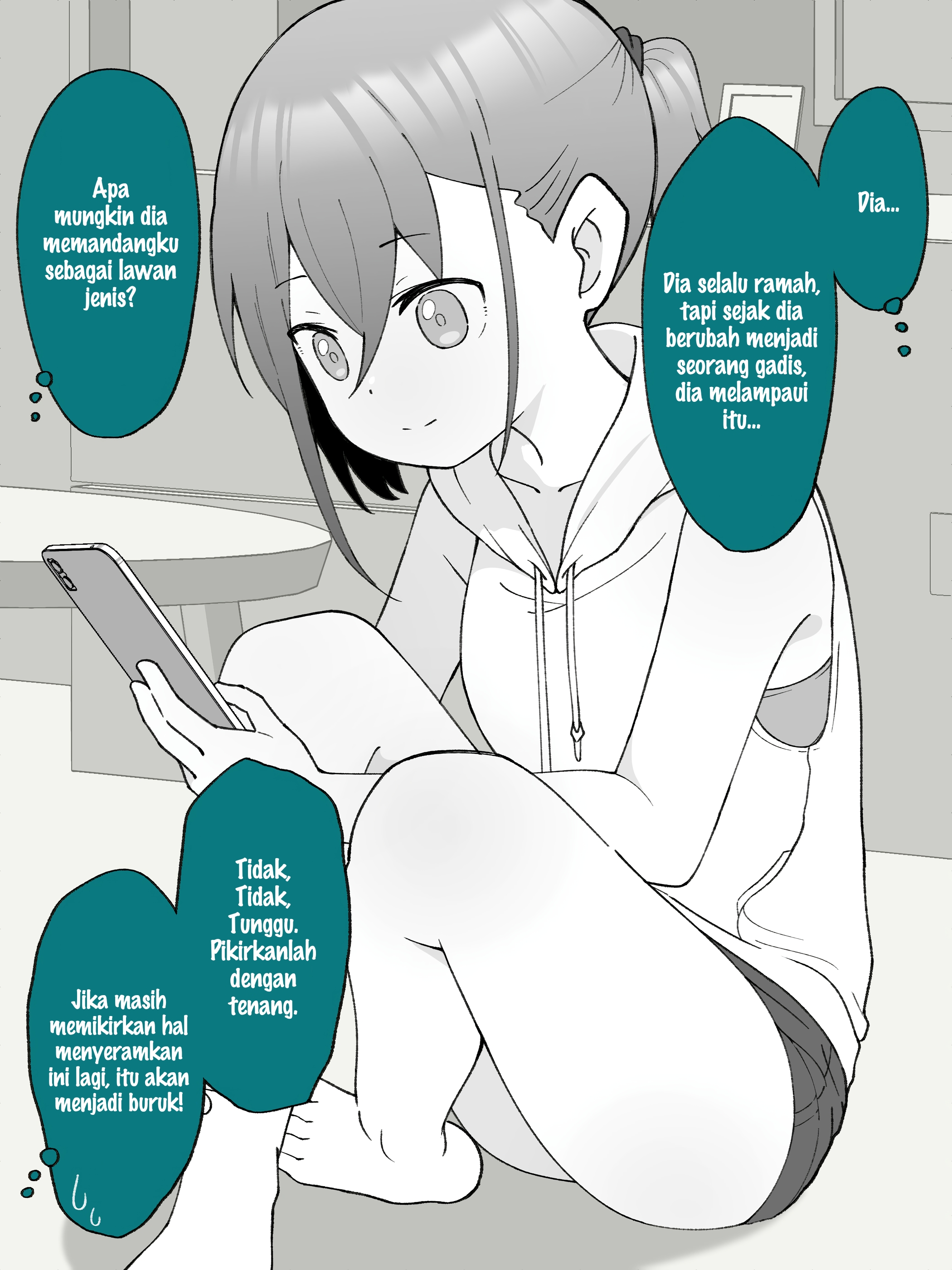 How the Little Brother Who Turned Into a Girl Became His Big Brother's Girlfriend. Chapter 34 - halaman 1
