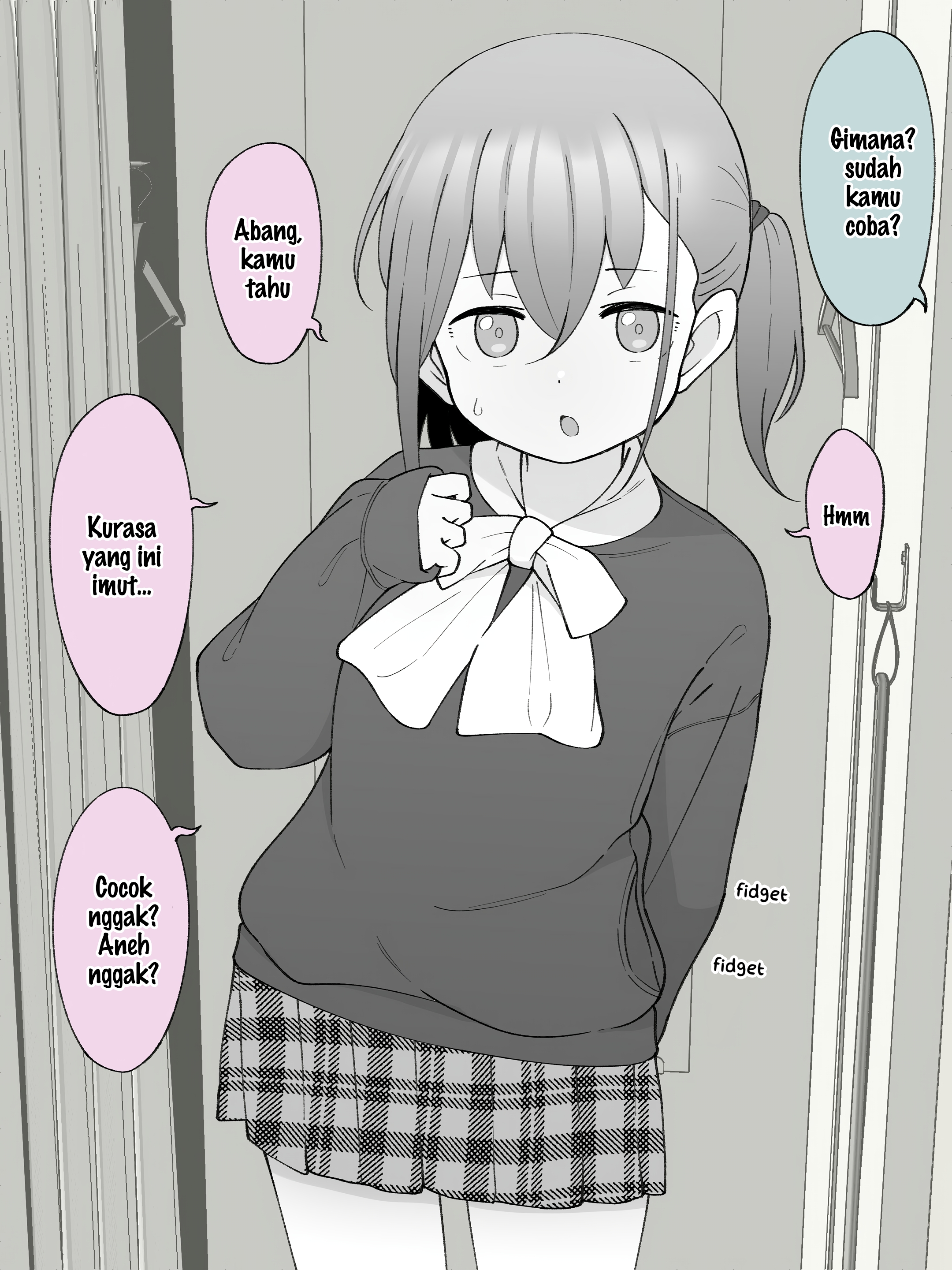 How the Little Brother Who Turned Into a Girl Became His Big Brother's Girlfriend. Chapter 44 - halaman 1