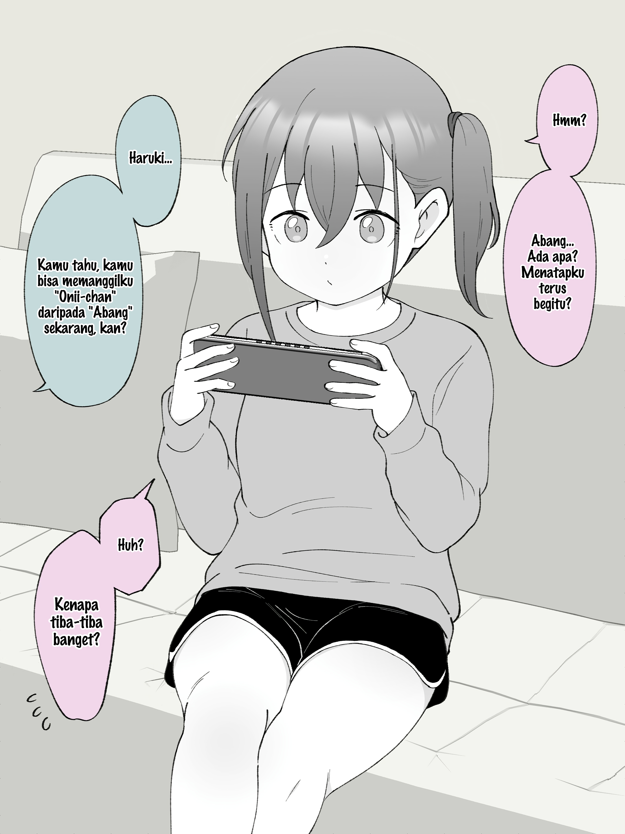 How the Little Brother Who Turned Into a Girl Became His Big Brother's Girlfriend. Chapter 55 - halaman 1