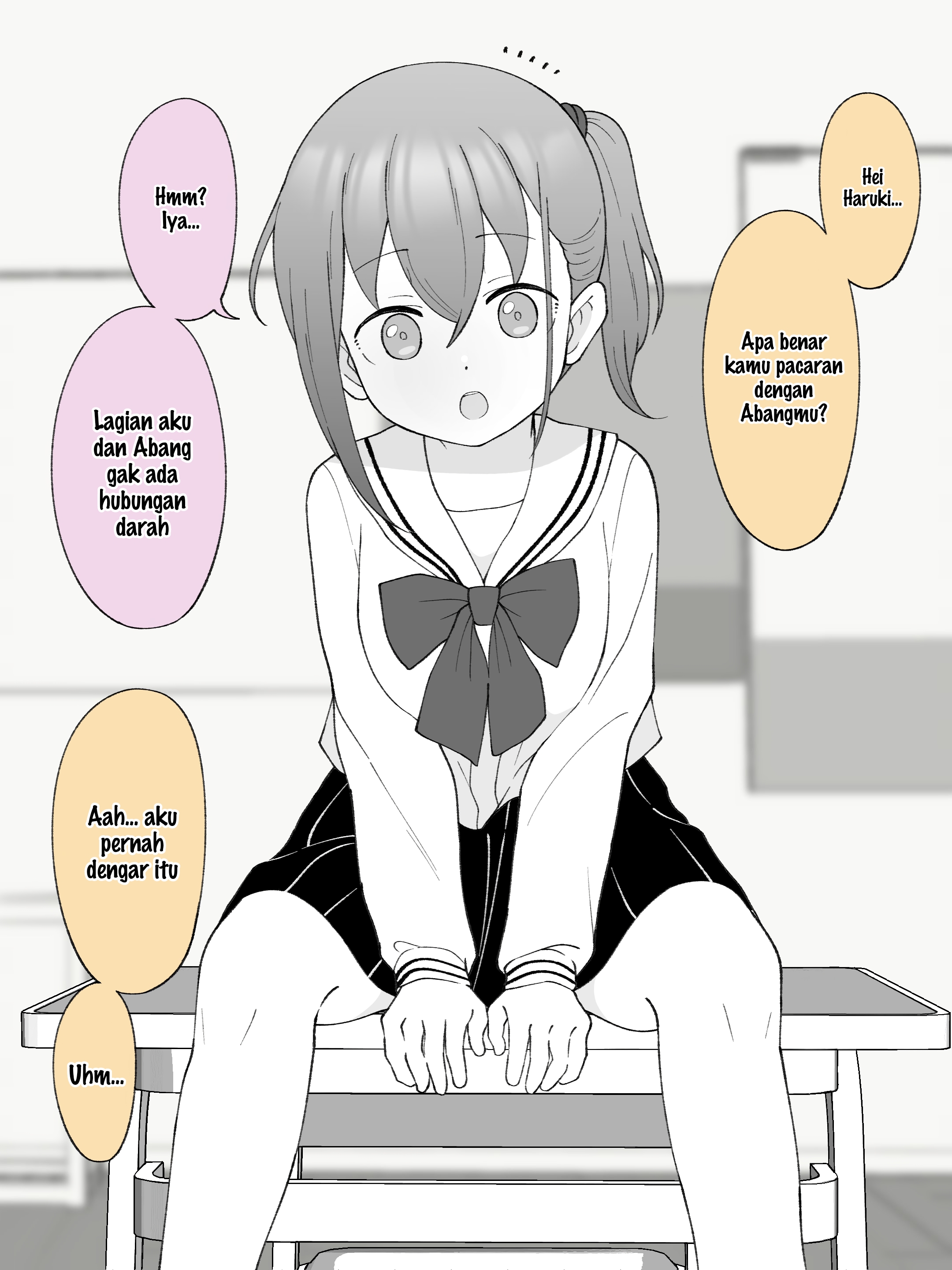 How the Little Brother Who Turned Into a Girl Became His Big Brother's Girlfriend. Chapter 87 - halaman 1