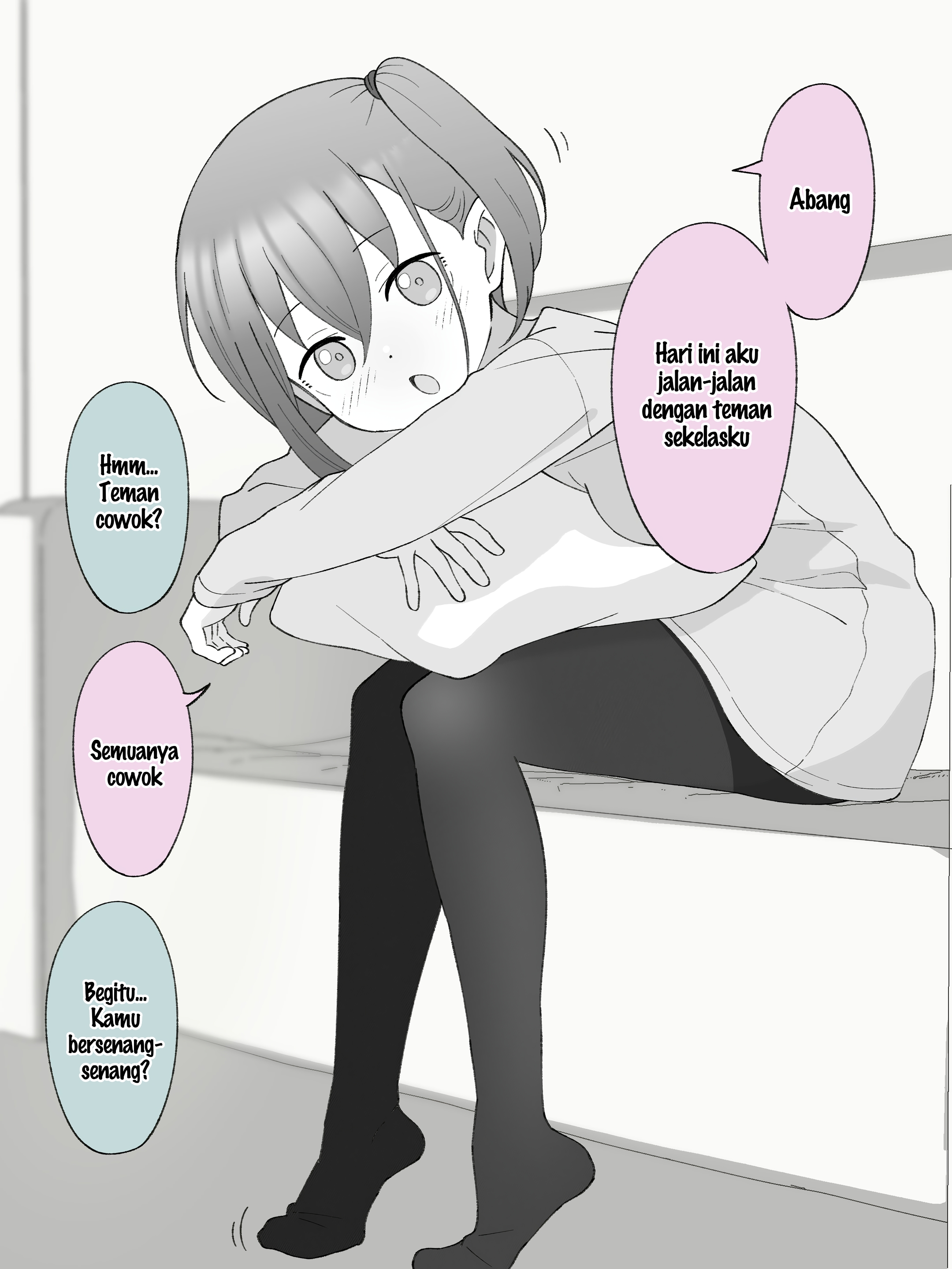 How the Little Brother Who Turned Into a Girl Became His Big Brother's Girlfriend. Chapter 98 - halaman 1