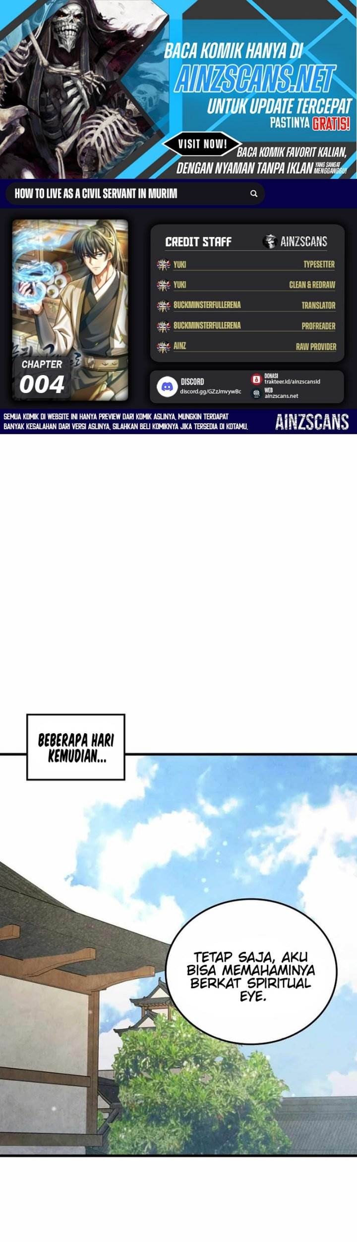 How to Live as a Civil Servant in Murim Chapter 4 - halaman 1