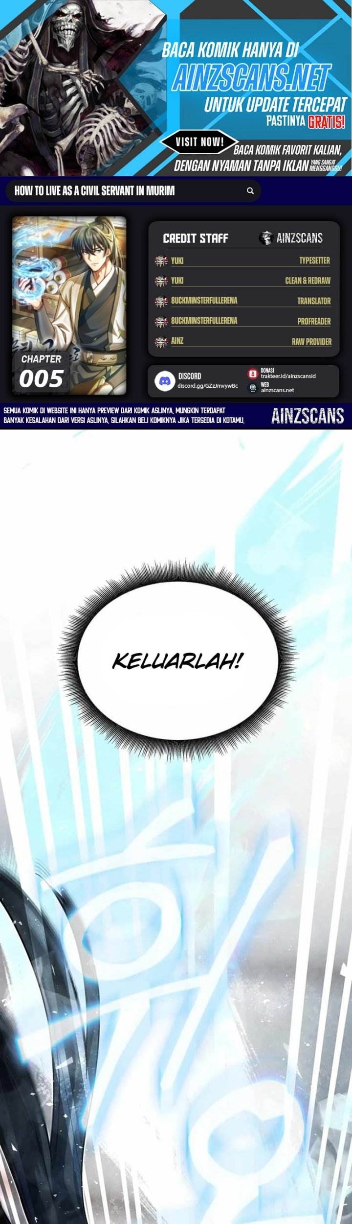 How to Live as a Civil Servant in Murim Chapter 5 - halaman 1