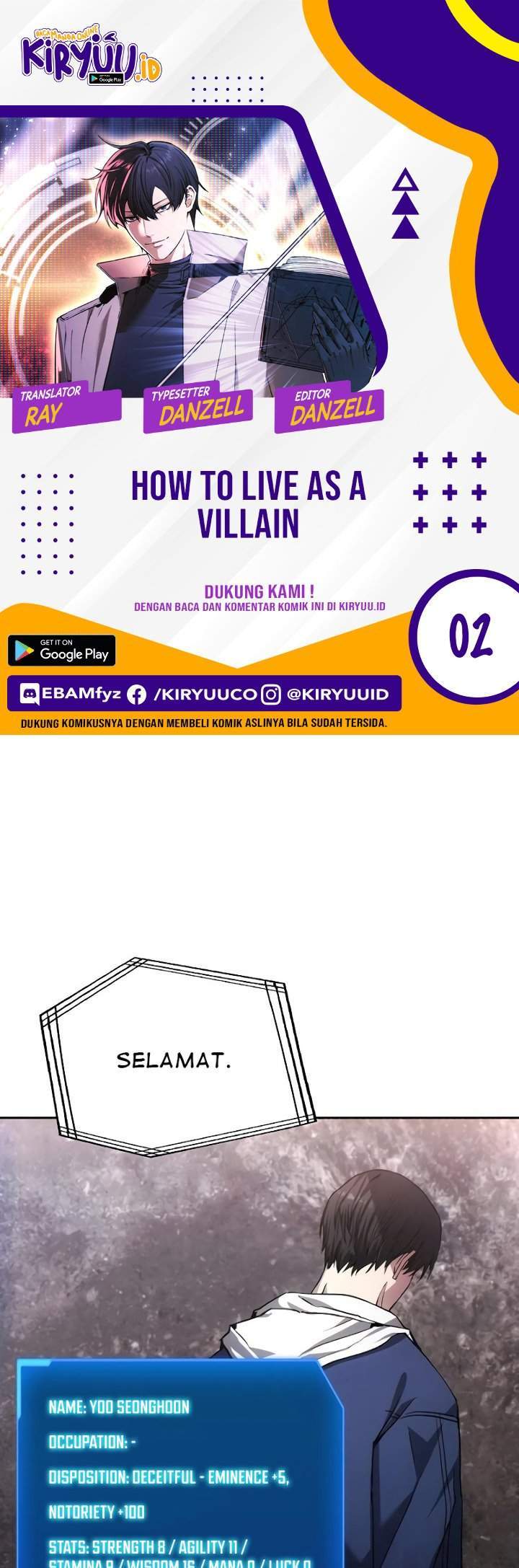 How to Live as a Villain Chapter 2 - halaman 1