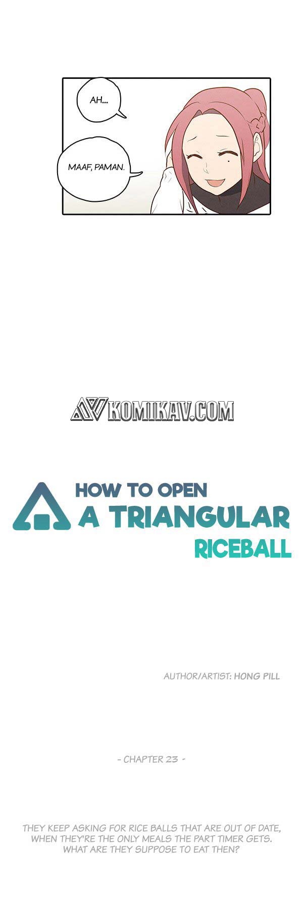 How to Open a Triangular Riceball Chapter 23 - halaman 4