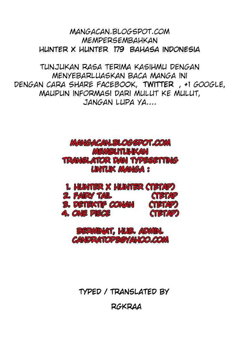 Hunter x Hunter Chapter 179 - halaman 1