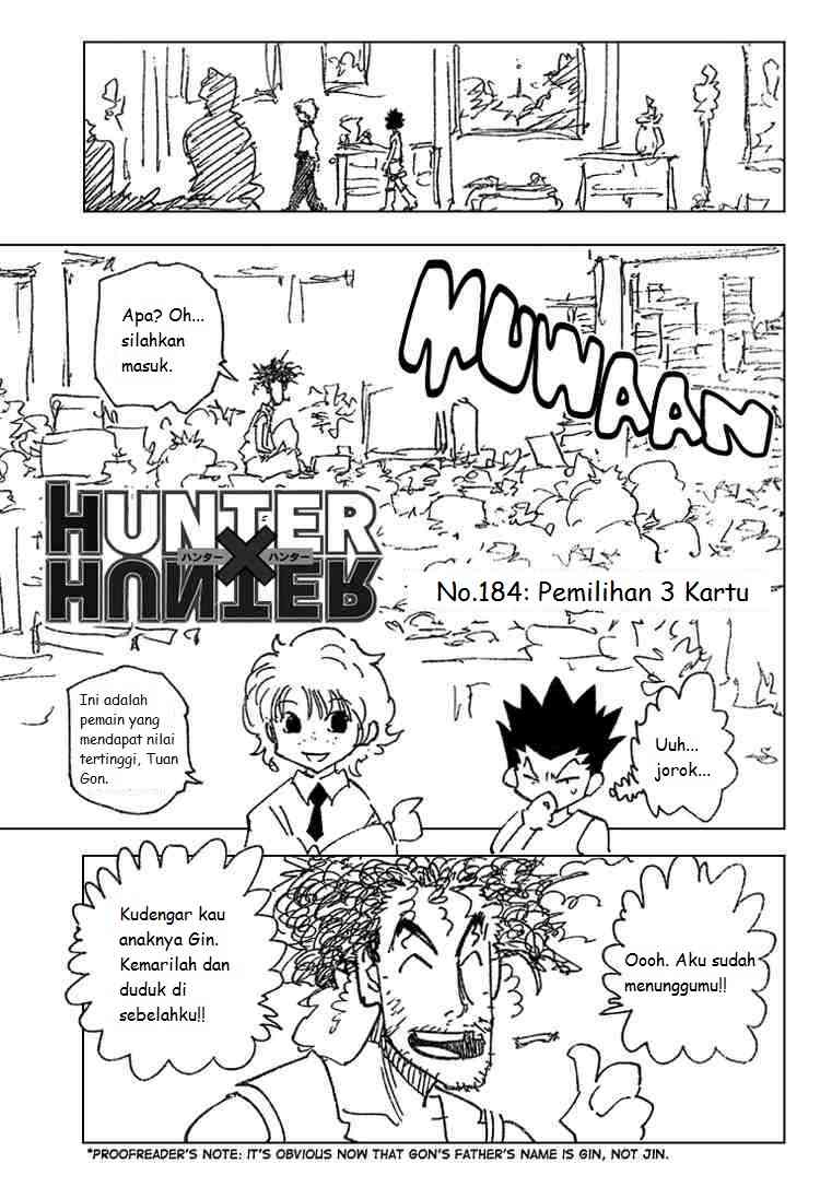 Hunter x Hunter Chapter 184 - halaman 1