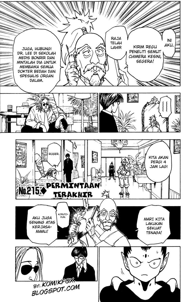 Hunter x Hunter Chapter 215 - halaman 1