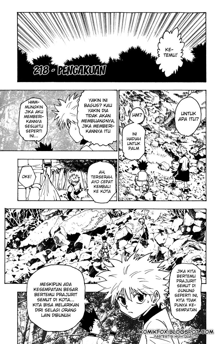 Hunter x Hunter Chapter 218 - halaman 1