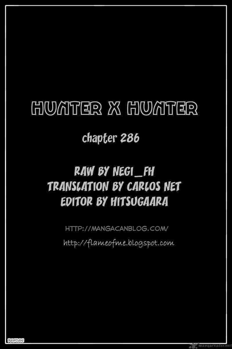 Hunter x Hunter Chapter 286 - halaman 20