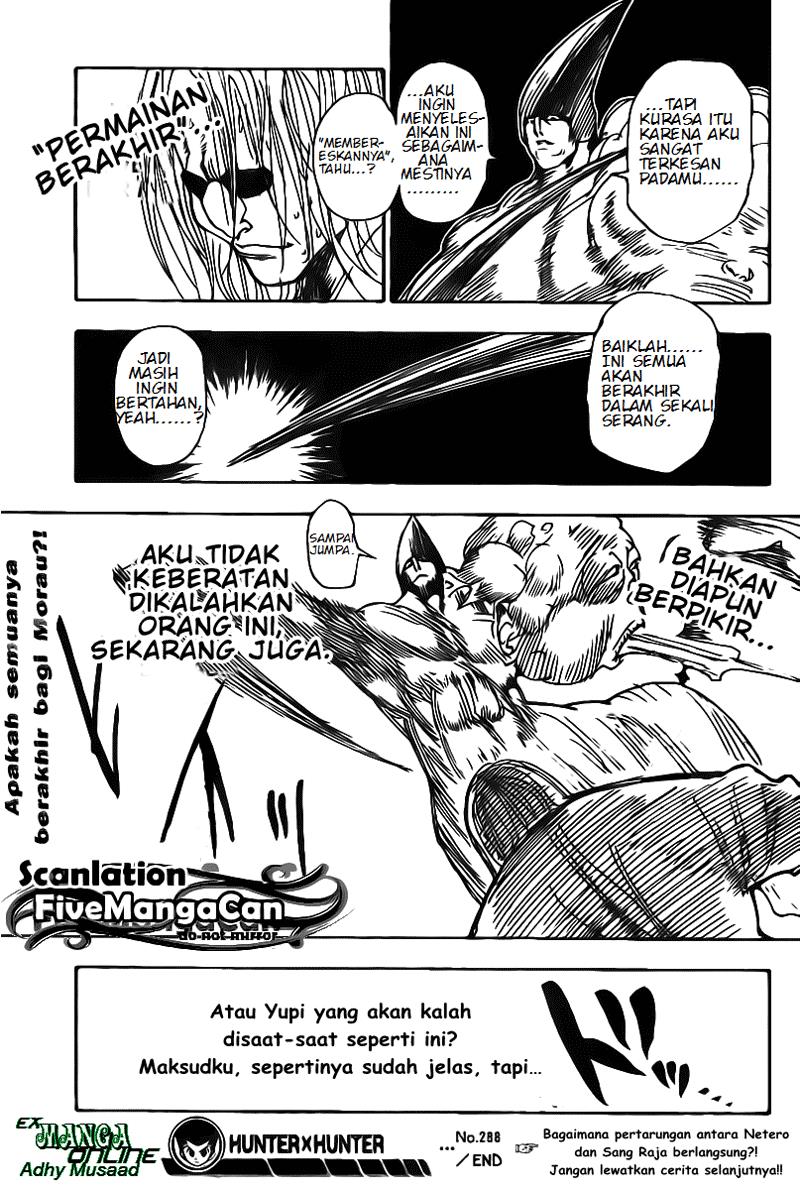 Hunter x Hunter Chapter 288 - halaman 17