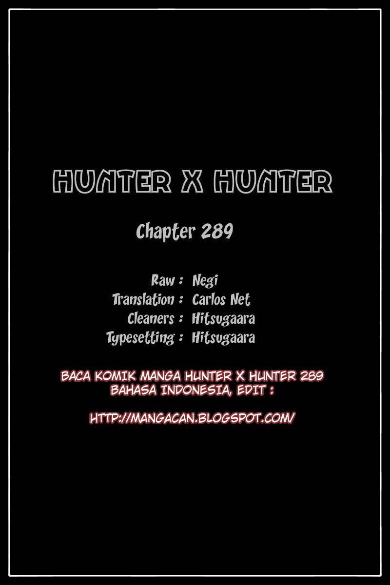Hunter x Hunter Chapter 289 - halaman 19