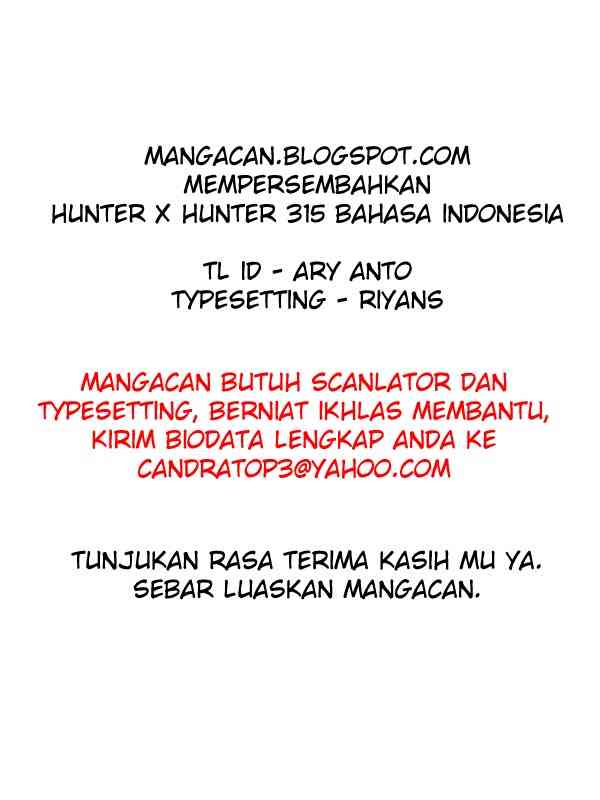 Hunter x Hunter Chapter 315 - halaman 19