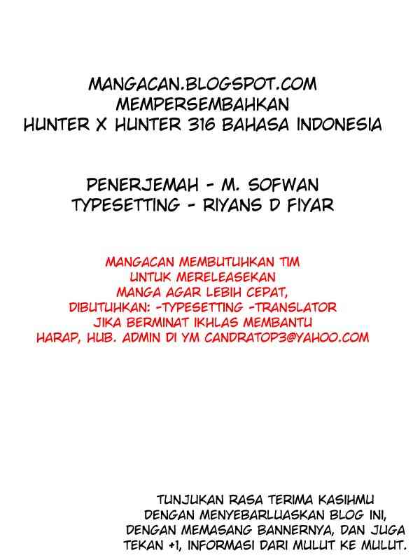 Hunter x Hunter Chapter 316 - halaman 20