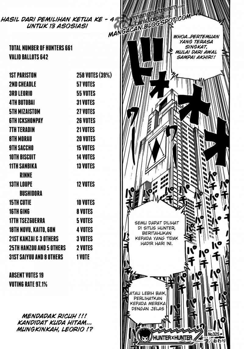 Hunter x Hunter Chapter 325 - halaman 18