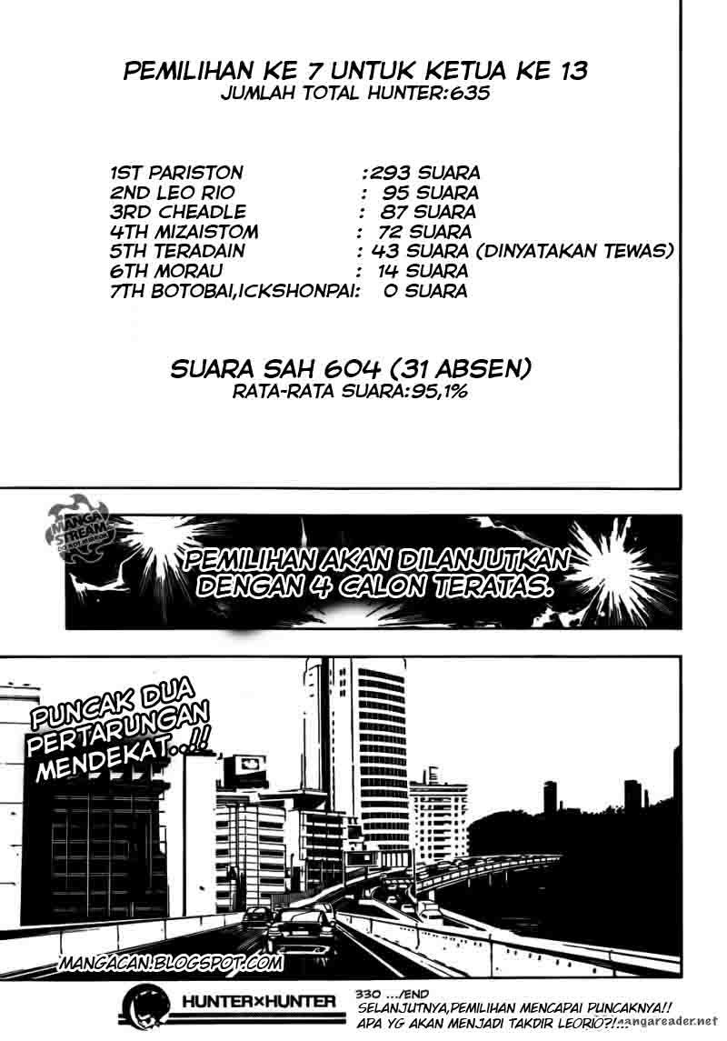 Hunter x Hunter Chapter 330 - halaman 18